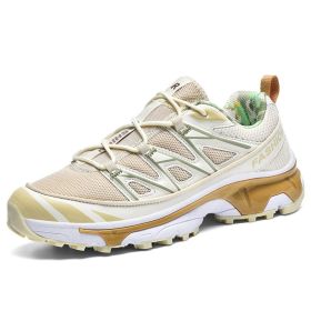 Running Shoes Mesh Sneakers Hiking Boots (Option: Vanilla Color-45)